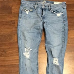 Rag and Bone Boyfriend Jeans - SUNSET with holes